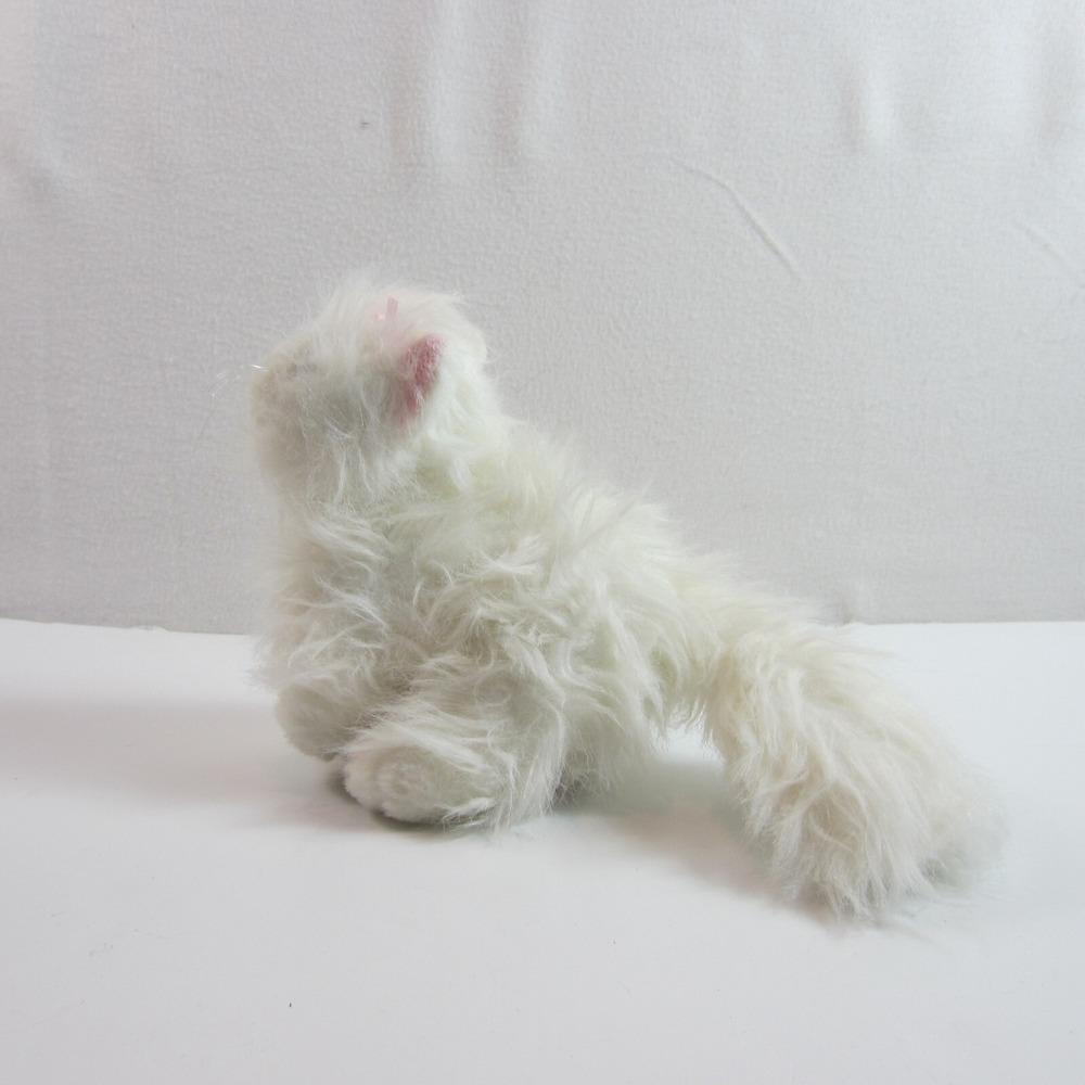 Ganz Webkinz Persian White Cat Kitty Plush Stuffed Animal Blue Eyes No Code